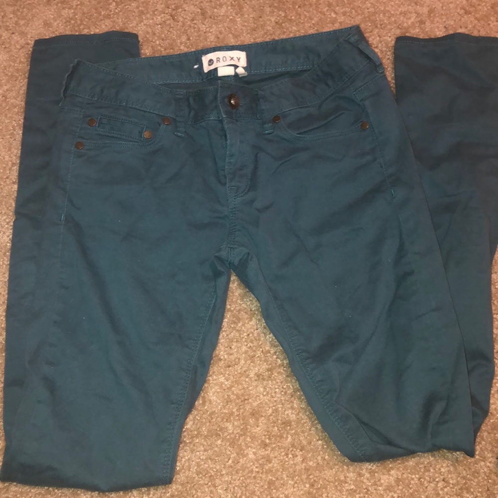 TEAL ROXY JEANS